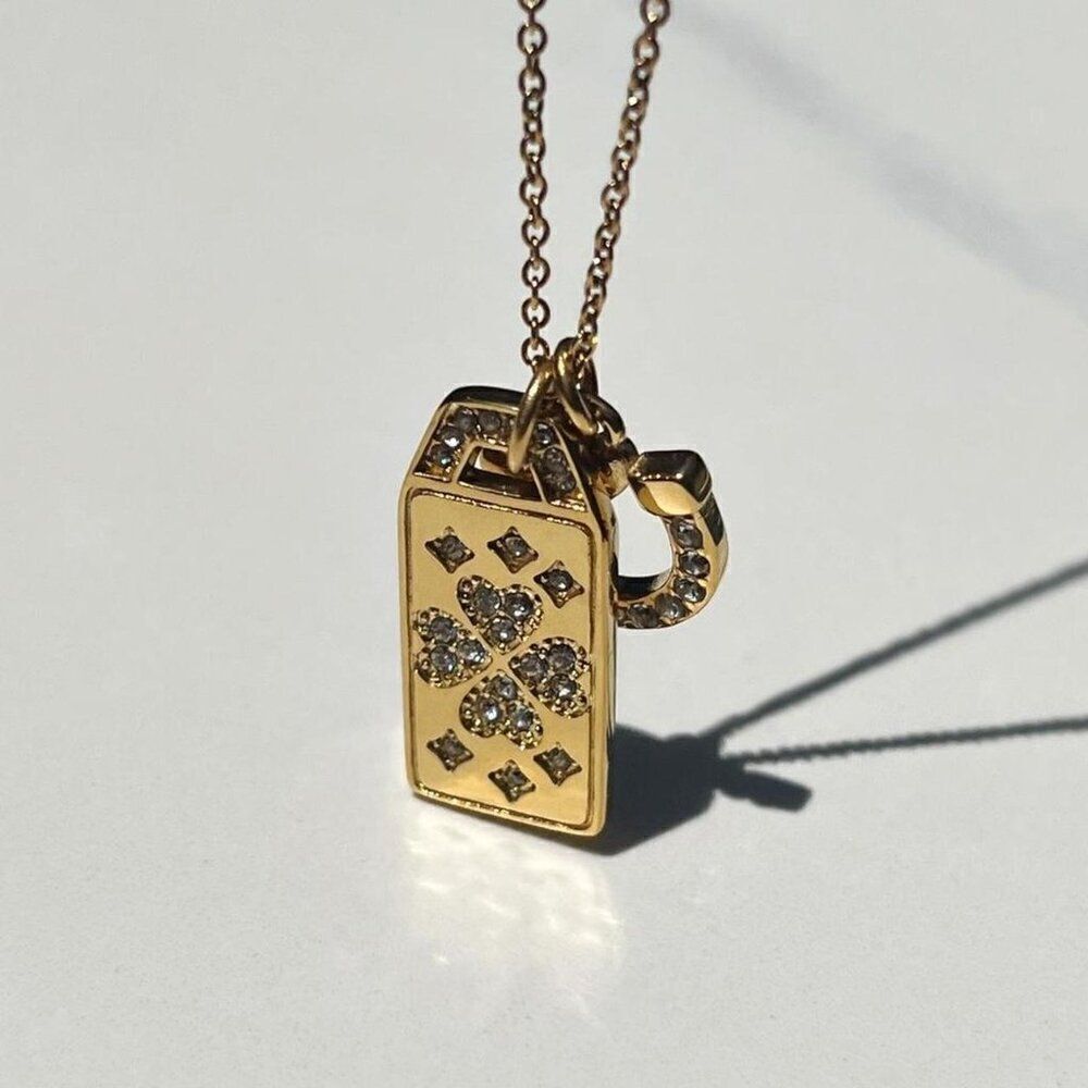 New! “Steffi” Gold Two Piece Necklace